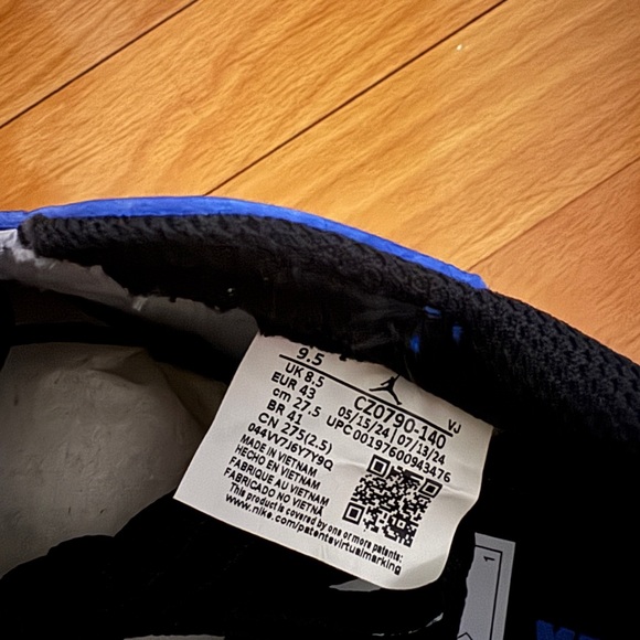 Nike Men's Air Jordan 1 Retro Low OG 'Game Royal', size 9.5 - Picture 3 of 7